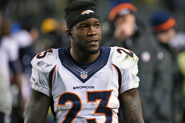 PITTSBURGH, PA - DECEMBER 20:  Running back Ronnie Hillman #23 of the Denver Broncos looks on from the field after a game against the Pittsburgh Steelers at Heinz Field on December 20, 2015 in Pittsburgh, Pennsylvania.  The Steelers defeated the Broncos 34-27.  (Photo by George Gojkovich/Getty Images)