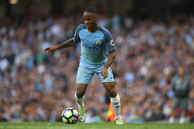 MANCHESTER, ENGLAND - AUGUST 13:  Manchester City player Raheem Sterling in action during the Premier League match between Manchester City and Sunderland at Etihad Stadium on August 13, 2016 in Manchester, England.  (Photo by Stu Forster/Getty Images)