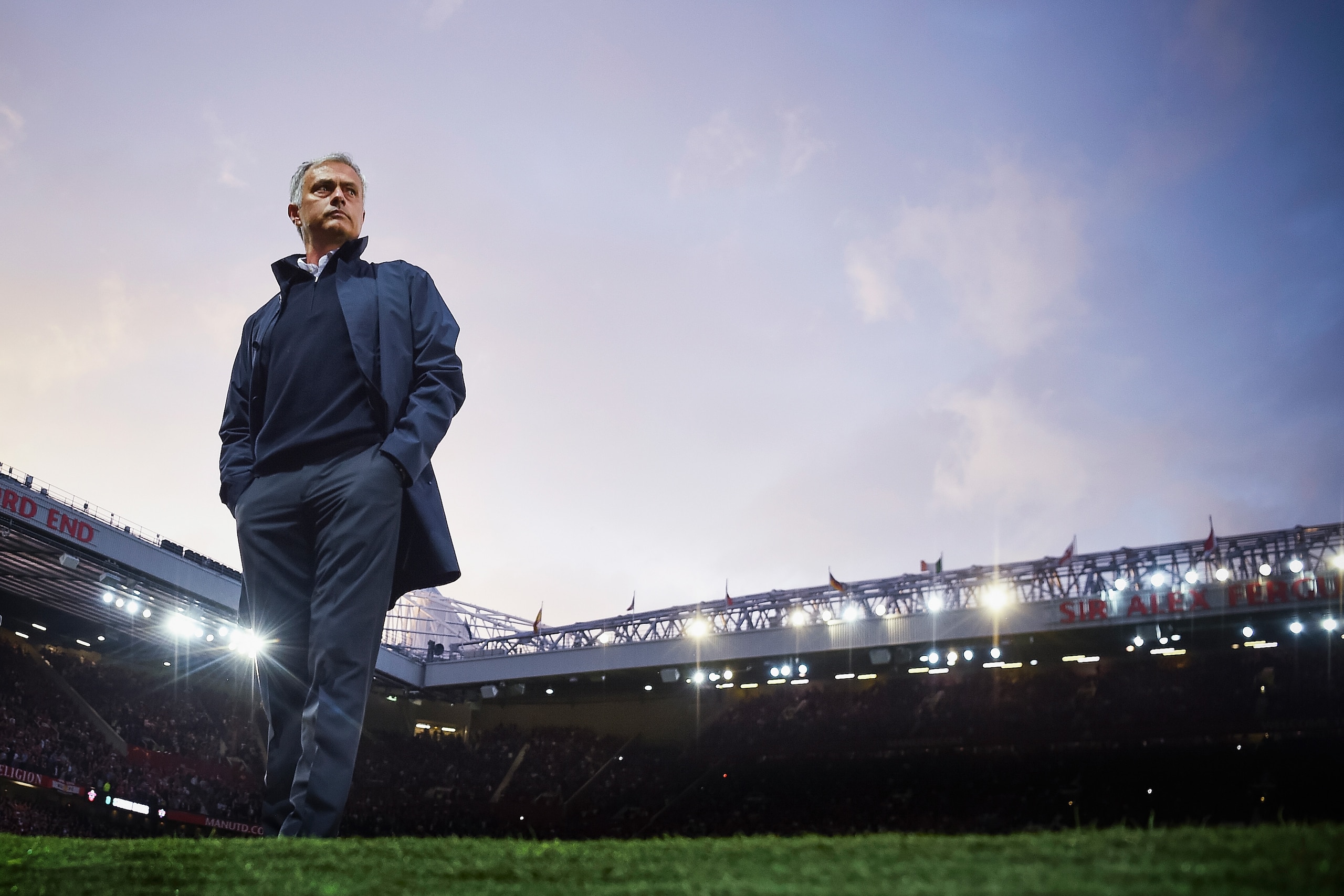 MANCHESTER, ENGLAND - AUGUST 19:  Jose Mourinho, Manager of Manchester United looks on prior to the Premier League match between Manchester United and Southampton at Old Trafford on August 19, 2016 in Manchester, England.  (Photo by Michael Regan/Getty Images)