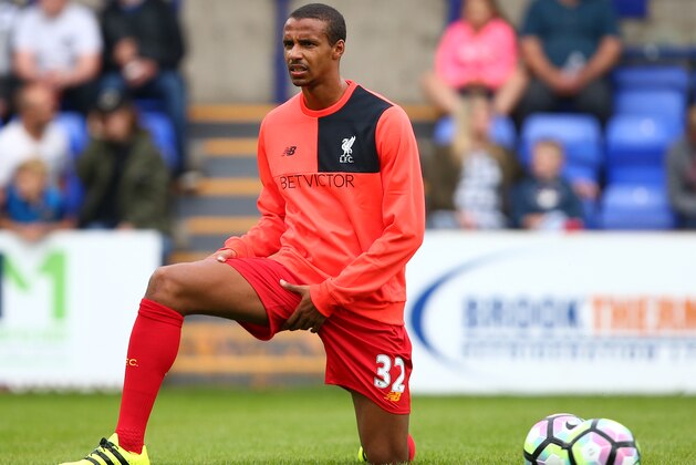 BIRKENHEAD, ENGLAND - JULY 08: Joel Matip of Liverpool warms up during the Pre-Season Friendly match between Tranmere Rovers and Liverpool at Prenton Park on July 8, 2016 in Birkenhead, England. (Photo by Dave Thompson/Getty Images)