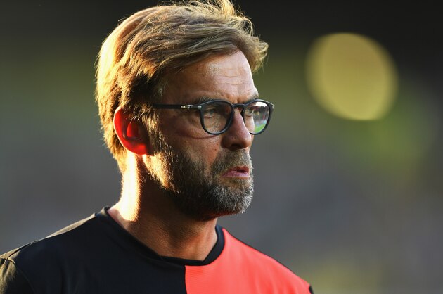 BURTON UPON TRENT, ENGLAND - AUGUST 23:  Jurgen Klopp, Manager of Liverpool looks on prior to the EFL Cup second round match between Burton Albion and Liverpool at Pirelli Stadium on August 23, 2016 in Burton upon Trent, England.  (Photo by Gareth Copley/Getty Images)