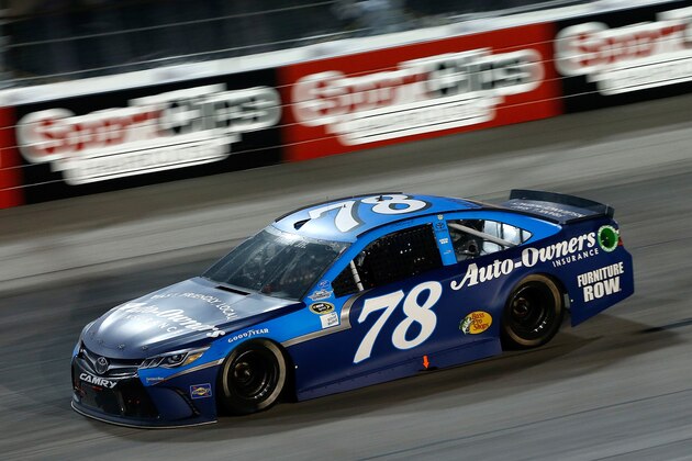 DARLINGTON, SC - SEPTEMBER 04:  Martin Truex, Jr., driver of the #78 Auto-Owners Insurance Toyota, races during the NASCAR Sprint Cup Series Bojangles' Southern 500 at Darlington Raceway on September 4, 2016 in Darlington, South Carolina.  (Photo by Brian Lawdermilk/Getty Images)