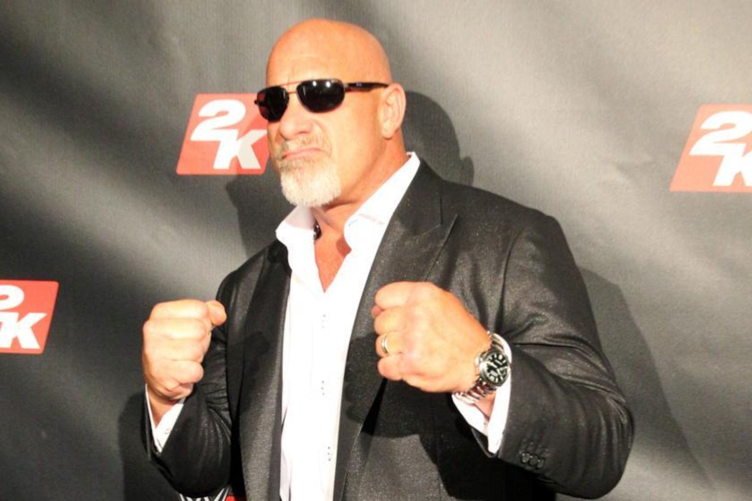 IMAGE DISTRIBUTED FOR 2K - WWE Legend Bill Goldberg and performer Lil Jon, left, share a laugh at the WWE 2K17 SummerSlam Kickoff Event in New York, on Friday, Aug. 19, 2016. (Adam Hunger/AP Images for 2K) IMAGE DISTRIBUTED FOR 2K - WWE Legend Bill Goldberg and performer Lil Jon, left, share a laugh at the WWE 2K17 SummerSlam Kickoff Event in New York, on Friday, Aug. 19, 2016. (Adam Hunger/AP Images for 2K)