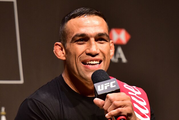 Jul 31, 2015; Rio de Janeiro, RJ, Brazil; Fabricio Werdum interacts with fans during a Q&A session before weigh-ins for UFC 190 at HSBC Arena. Mandatory Credit: Jason Silva-USA TODAY Sports
