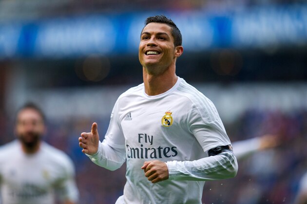 LA CORUNA, SPAIN - MAY 14: Cristiano Ronaldo of Real Madrid celebrates after scoring a goal during the La Liga match between RC Deportivo La Coruna and Real Madrid CF at Riazor Stadium on May 14, 2016 in La Coruna, Spain.  (Photo by Juan Manuel Serrano Arce/Getty Images)
