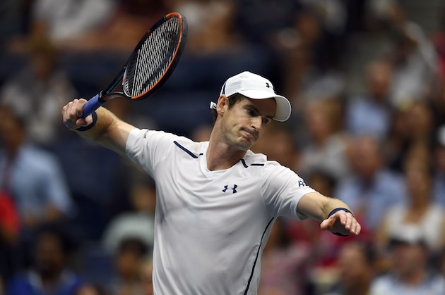 Andy Murray of Britain reacts after losing a game against Kei Nishikori of Japan during their 2016 US Open Mens Singles quarterfinal match at the USTA Billie Jean King National Tennis Center in New York on September 7, 2016. / AFP / Jewel SAMAD        (Photo credit should read JEWEL SAMAD/AFP/Getty Images)