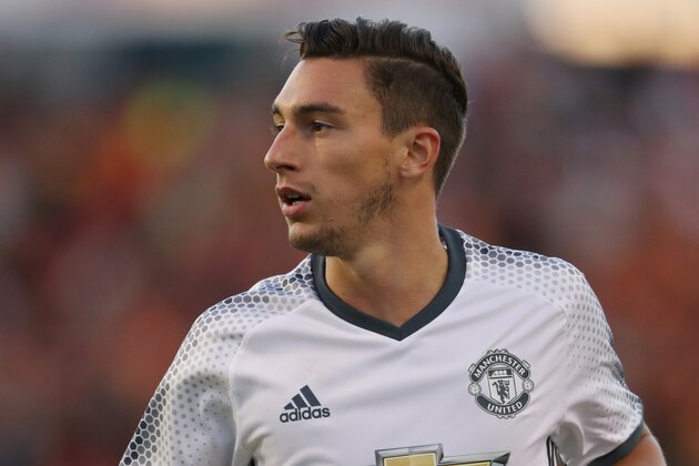 GOTHENBURG, SWEDEN - JULY 30: Matteo Darmian of Manchester United during the Pre-Season Friendly match between Manchester United and Galatasaray at Ullevi on July 30, 2016 in Gothenburg, Sweden.  (Photo by Matthew Ashton - AMA/Getty Images)
