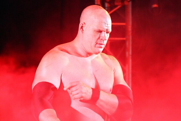 DURBAN, SOUTH AFRICA - JULY 08:  The Big Red Monster Kane during the WWE Smackdown Live Tour at Westridge Park Tennis Stadium on July 08, 2011 in Durban, South Africa.  (Photo by Steve Haag/Gallo Images/Getty Images)