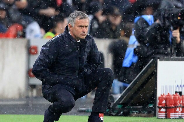 Manchester United's Portuguese manager Jose Mourinho watches from the touchline during the English Premier League football match between Hull City and Manchester United at the KCOM Stadium in Kingston upon Hull, north east England on August 27, 2016.
Manchester united won the game 1-0. / AFP / Lindsey PARNABY / RESTRICTED TO EDITORIAL USE. No use with unauthorized audio, video, data, fixture lists, club/league logos or 'live' services. Online in-match use limited to 75 images, no video emulation. No use in betting, games or single club/league/player publications.  /         (Photo credit should read LINDSEY PARNABY/AFP/Getty Images)