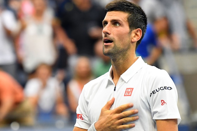 Sept 9, 2016; New York, NY, USA;  
Novak Djokovic of Serbia after beating Gael Monfils of France on day twelve of the 2016 U.S. Open tennis tournament at USTA Billie Jean King National Tennis Center. Mandatory Credit: Robert Deutsch-USA TODAY Sports