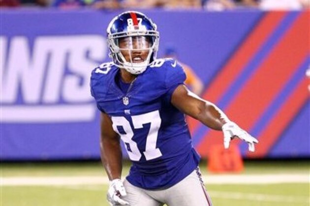 New York Giants wide receiver Sterling Shepard (87) in action against the Miami Dolphins during an NFL preseason game at MetLife Stadium in East Rutherford, N.J. on Friday, Aug. 12, 2016. (AP Photo/Brad Penner)