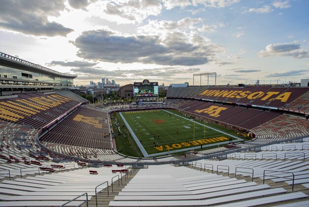 Sep 1, 2016; Minneapolis, MN, USA; A general view of TCF Bank Stadium before a game between the Oregon State Beavers and Minnesota Golden Gophers. Mandatory Credit: Jesse Johnson-USA TODAY Sports