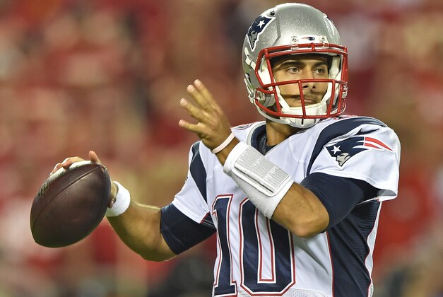 KANSAS CITY, MO - SEPTEMBER 29:  Quarterback Jimmy Garoppolo
