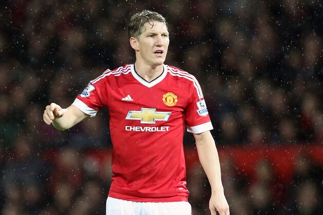 MANCHESTER, ENGLAND - JANUARY 02: Bastian Schweinsteiger of Manchester United during the Barclays Premier League match between Manchester United and Swansea City at Old Trafford on January 2, 2016 in Manchester, England.  (Photo by James Baylis - AMA/Getty Images)