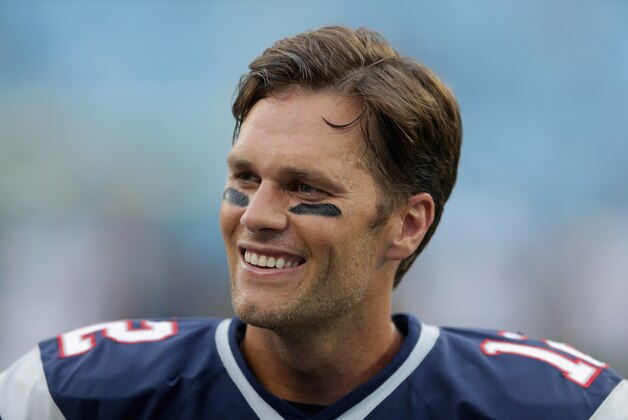 CHARLOTTE, NC - AUGUST 26:  Tom Brady #12 of the New England Patriots warms up prior to their game against the Carolina Panthers during their game at Bank of America Stadium on August 26, 2016 in Charlotte, North Carolina.  (Photo by Streeter Lecka/Getty Images)
