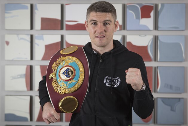 LIVERPOOL, ENGLAND - MAY 9: Liam Smith poses for a photograph at the Hilton Hotel in Liverpool on May 9, 2016 in Liverpool, England. Smith will defend his WBO World Super Welterweight title against  Predrag Radosevic in Liverpool on June 4th. (Photo by Dave Thompson/Getty Images)