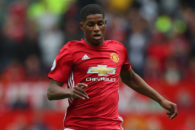 MANCHESTER, ENGLAND - SEPTEMBER 10:  Marcus Rashford of Manchester United during the Premier League match between Manchester United and Manchester City at Old Trafford on September 10, 2016 in Manchester, England.  (Photo by Alex Livesey/Getty Images)