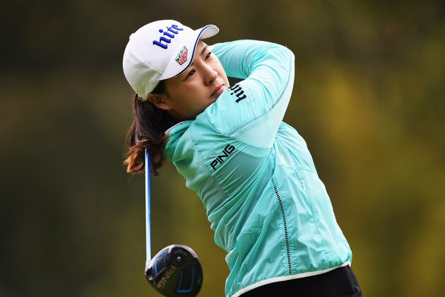 EVIAN-LES-BAINS, FRANCE - SEPTEMBER 15:  In Gee Chun of Korea plays a shot during the first round of The Evian Championship on September 15, 2016 in Evian-les-Bains, France.  (Photo by Stuart Franklin/Getty Images)
