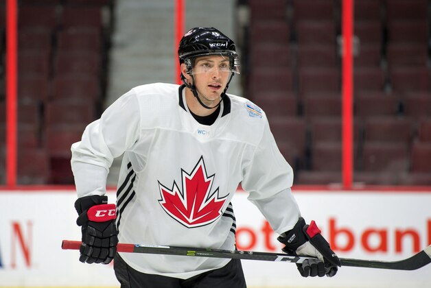 Sep 5, 2016; Ottawa, ON, Canada; Canada forward Matt Duchene during practice for the World Cup of Hockey at Canadian Tire Centre. Mandatory Credit: Marc DesRosiers-USA TODAY Sports