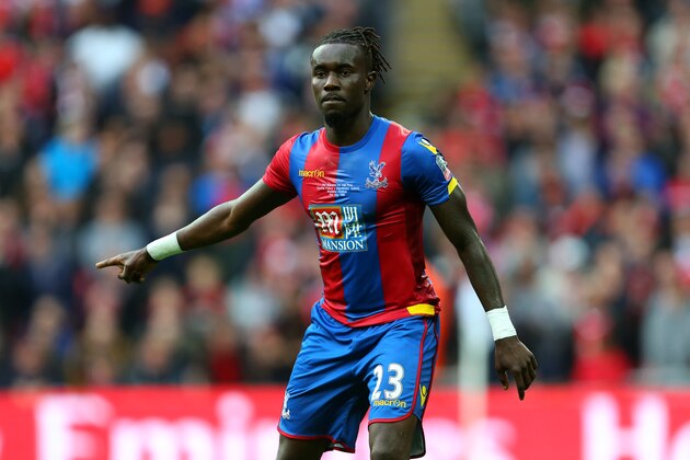LONDON, ENGLAND - MAY 21: Pape Souare of Crystal Palace during The Emirates FA Cup final match between Manchester United and Crystal Palace at Wembley Stadium on May 21, 2016 in London, England. (Photo by Catherine Ivill - AMA/Getty Images)