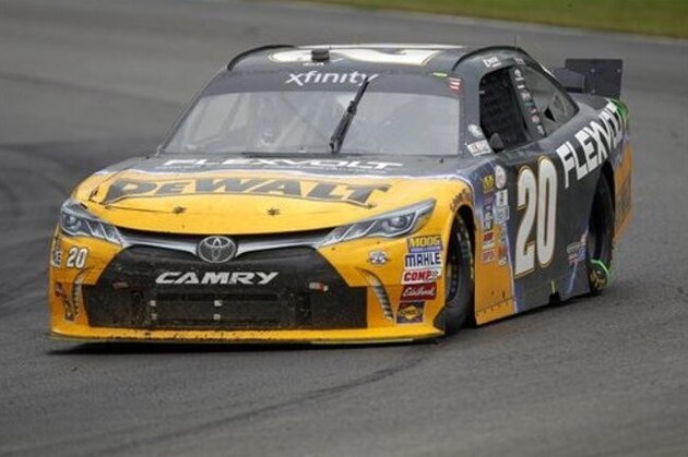 Erik Jones drives on track during the NASCAR Xfinity Series auto race at Mid-Ohio Sports Car Course Saturday, Aug. 13, 2015 in Lexington, Ohio. (AP Photo/Tom E. Puskar)
