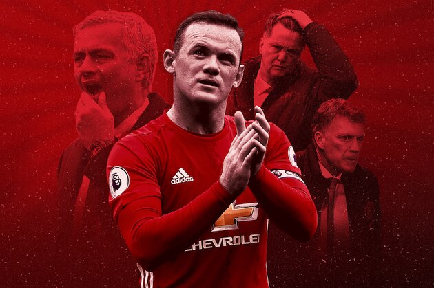 Manchester United's English striker Wayne Rooney controls the ball during the English Premier League football match between Manchester United and Southampton at Old Trafford in Manchester, north west England, on August 19, 2016. / AFP / Oli SCARFF / RESTRICTED TO EDITORIAL USE. No use with unauthorized audio, video, data, fixture lists, club/league logos or 'live' services. Online in-match use limited to 75 images, no video emulation. No use in betting, games or single club/league/player publications.  /         (Photo credit should read OLI SCARFF/AFP/Getty Images)