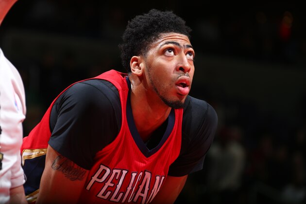 WASHINGTON, DC -  FEBRUARY 23: Anthony Davis #23 of the New Orleans Pelicans is seen during the game against the Washington Wizards on February 23, 2016 at Verizon Center in Washington, DC. NOTE TO USER: User expressly acknowledges and agrees that, by downloading and or using this Photograph, user is consenting to the terms and conditions of the Getty Images License Agreement. Mandatory Copyright Notice: Copyright 2016 NBAE (Photo by Ned Dishman/NBAE via Getty Images)