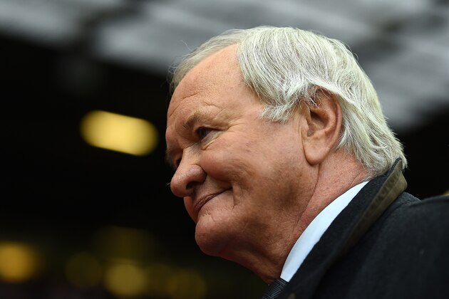 MANCHESTER, ENGLAND - OCTOBER 26:  Former Manchester United Manager Ron Atkinson looks on prior to the Barclays Premier League match between Manchester United and Chelsea at Old Trafford on October 26, 2014 in Manchester, England.  (Photo by Laurence Griffiths/Getty Images)
