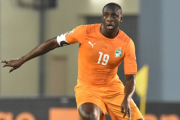 Ivory Coast's midfielder Yaya Toure controls the ball during the 2015 African Cup of Nations quarter final football match between Ivory Coast and Algeria in Malabo, on February 1, 2015. AFP PHOTO / ISSOUF SANOGO        (Photo credit should read ISSOUF SANOGO/AFP/Getty Images)