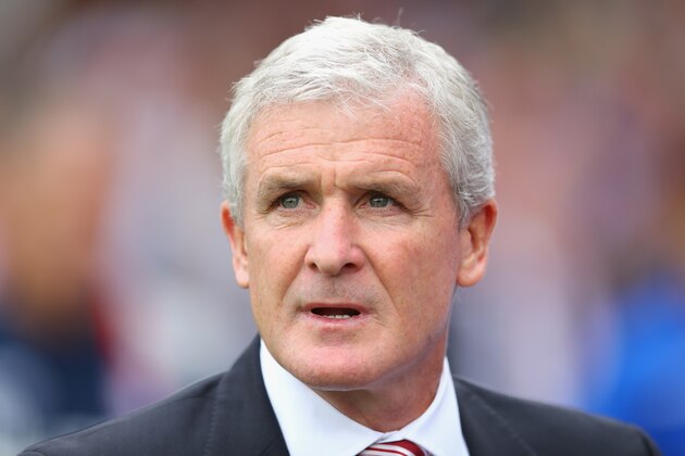LONDON, ENGLAND - SEPTEMBER 18: Mark Hughes, Manager of Stoke City looks on during the Premier League match between Crystal Palace and Stoke City at Selhurst Park on September 18, 2016 in London, England. (Photo by Warren Little/Getty Images) LONDON, ENGLAND - SEPTEMBER 18: Mark Hughes, Manager of Stoke City looks on during the Premier League match between Crystal Palace and Stoke City at Selhurst Park on September 18, 2016 in London, England. (Photo by Warren Little/Getty Images)