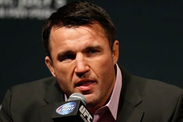 LAS VEGAS, NV - MAY 23:  Chael Sonnen interacts with fans and media during the UFC press conference at the MGM Grand Garden Arena on May 23, 2014 in Las Vegas, Nevada.  (Photo by Josh Hedges/Zuffa LLC/Zuffa LLC via Getty Images)