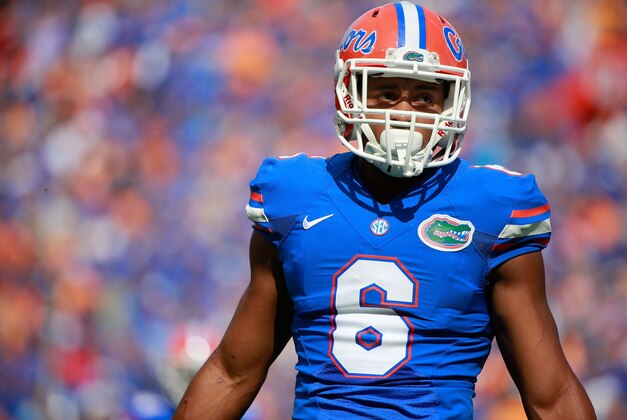 Sep 26, 2015; Gainesville, FL, USA; Florida Gators defensive back Quincy Wilson (6) during the first quarter at Ben Hill Griffin Stadium. Mandatory Credit: Kim Klement-USA TODAY Sports