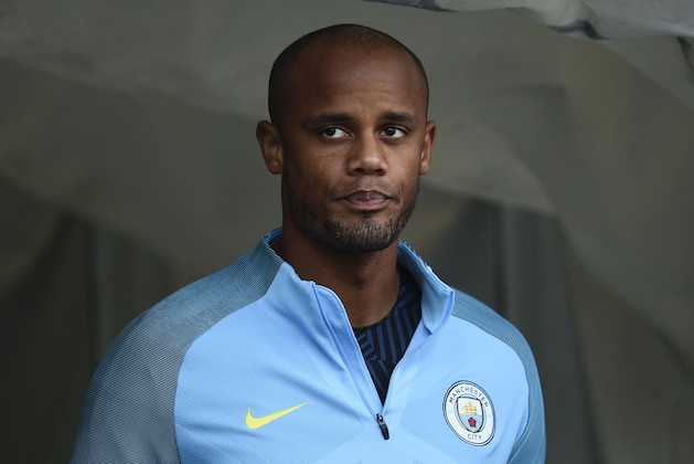 Manchester City's Belgian defender Vincent Kompany comes down the players tunnel before kick off of the English Premier League football match between Manchester City and Bournemouth at the Etihad Stadium in Manchester, north west England, on September 17, 2016. / AFP / OLI SCARFF / RESTRICTED TO EDITORIAL USE. No use with unauthorized audio, video, data, fixture lists, club/league logos or 'live' services. Online in-match use limited to 75 images, no video emulation. No use in betting, games or single club/league/player publications.  /         (Photo credit should read OLI SCARFF/AFP/Getty Images)