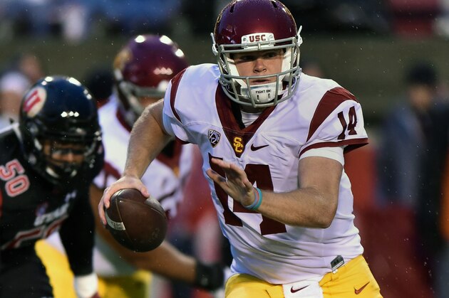 SALT LAKE CITY, UT - SEPTEMBER 23: New starting quarterback Sam Darnold