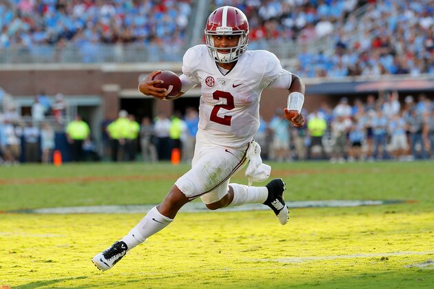 OXFORD, MS - SEPTEMBER 17:  Jalen Hurts