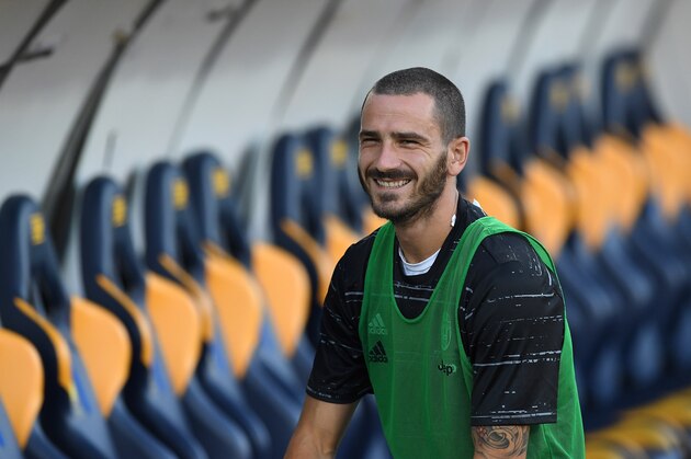 MODENA, ITALY - AUGUST 13:  Leonardo Bonucci of FC Juventus looks on during the Pre-Season Friendly match between FC Juventus and Espanyol at Alberto Braglia Stadium on August 13, 2016 in Modena, Italy.  (Photo by Valerio Pennicino/Getty Images)