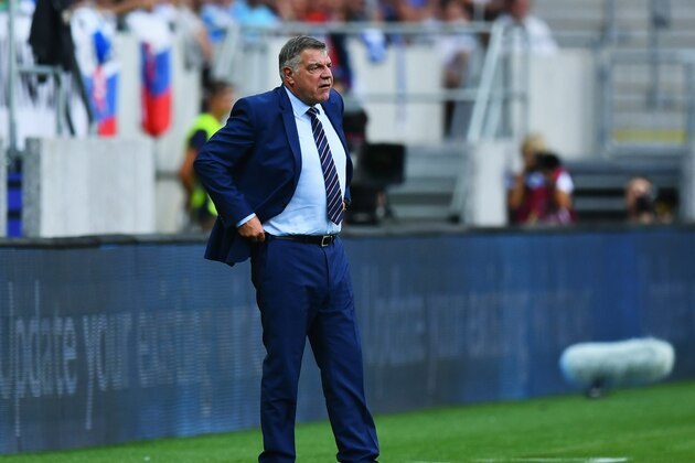 TRNAVA, SLOVAKIA - SEPTEMBER 04:  Sam Allardyce manager of England looks thoughtful during the 2018 FIFA World Cup Group F qualifying match between Slovakia and England at City Arena on September 4, 2016 in Trnava, Slovakia.  (Photo by Dan Mullan/Getty Images)