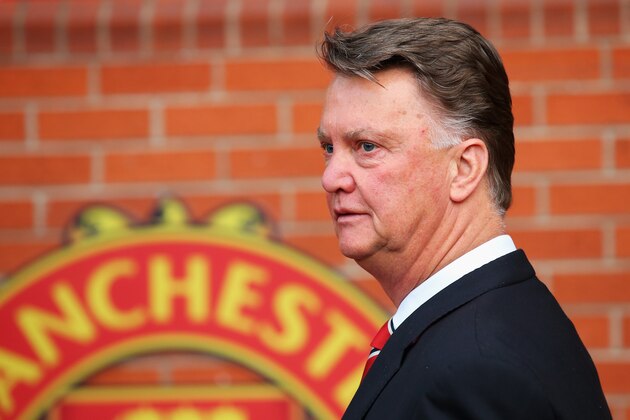 MANCHESTER, ENGLAND - MAY 17:  Louis van Gaal manager of Manchester United looks on prior to the Barclays Premier League match between Manchester United and AFC Bournemouth at Old Trafford on May 17, 2016 in Manchester, England.  (Photo by Alex Livesey/Getty Images)