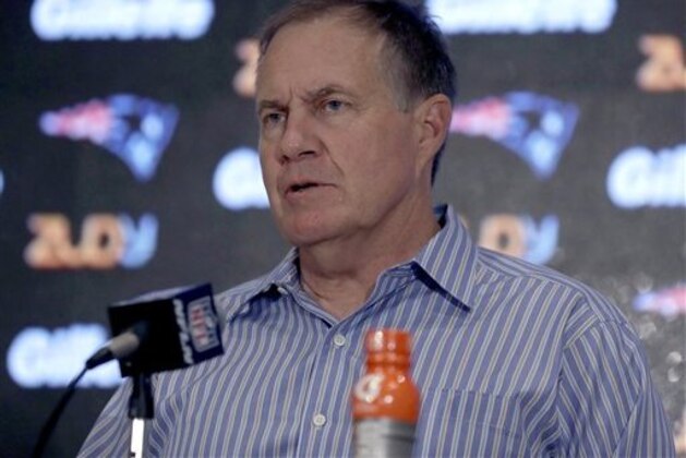 New England Patriots head coach Bill Belichick speaks to the media after an NFL football game against the Houston Texans Thursday, Sept. 22, 2016 in Foxborough, Mass. (AP Photo/Charles Krupa)