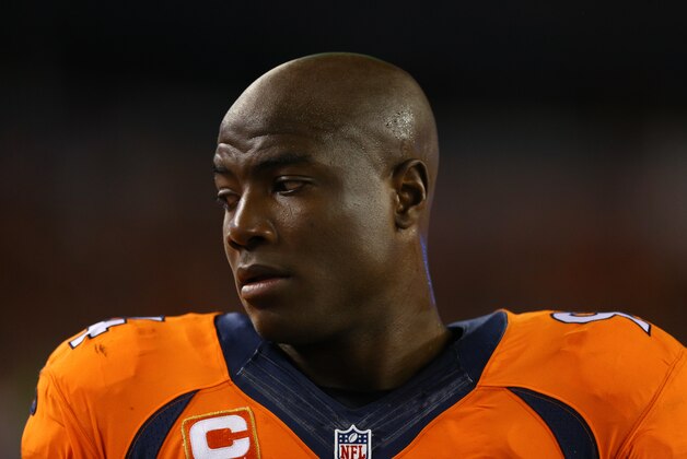 DENVER, CO - SEPTEMBER 8:  Outside Linebacker DeMarcus Ware #94 of the Denver Broncos looks on against the Carolina Panthers at Sports Authority Field Field at Mile High on September 8, 2016 in Denver, Colorado. (Photo by Justin Edmonds/Getty Images)