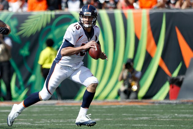 CINCINNATI, OH - SEPTEMBER 25:  Trevor Siemian