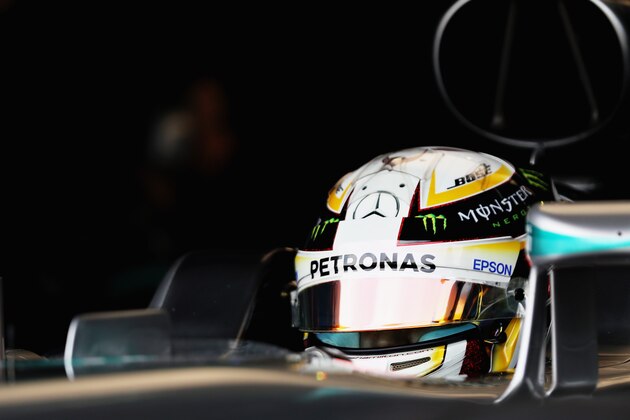 KUALA LUMPUR, MALAYSIA - OCTOBER 01:  Lewis Hamilton of Great Britain and Mercedes GP sits in his car in the garage during final practice for the Malaysia Formula One Grand Prix at Sepang Circuit on October 1, 2016 in Kuala Lumpur, Malaysia.  (Photo by Mark Thompson/Getty Images)
