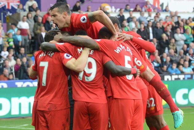 SWANSEA, WALES - OCTOBER 01: during the Premier League match between Swansea City and Liverpool at The Liberty Stadium on October 1, 2016 in Swansea, Wales. (Photo by Athena Pictures/Getty Images)