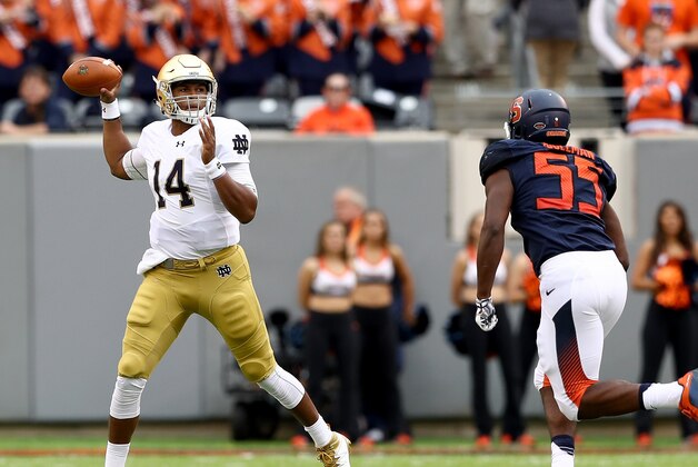 EAST RUTHERFORD, NJ - OCTOBER 01:  DeShone Kizer