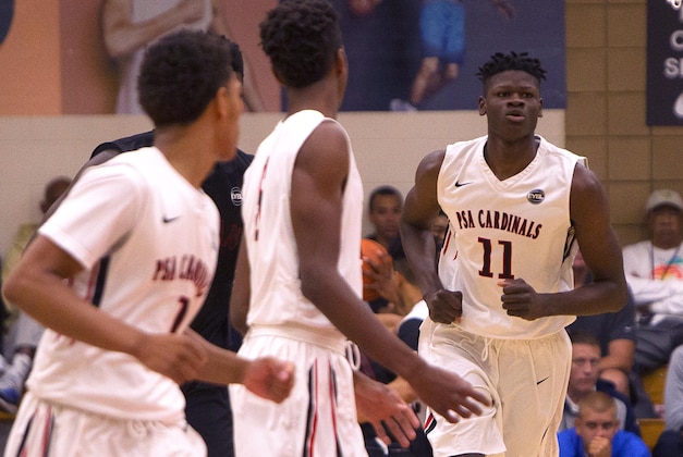Jul 10, 2016; North Augusta, SC, USA; PSA Cardinals player Mohamed Bamba (11) after a play during the first half of the Nike Peach Jam Finals against the Mokan Elite at the Riverview Park Activity Center. Mokan won 93-65. Mandatory Credit: Joshua S. Kelly-USA TODAY Sports Jul 10, 2016; North Augusta, SC, USA; PSA Cardinals player Mohamed Bamba (11) after a play during the first half of the Nike Peach Jam Finals against the Mokan Elite at the Riverview Park Activity Center. Mokan won 93-65. Mandatory Credit: Joshua S. Kelly-USA TODAY Sports