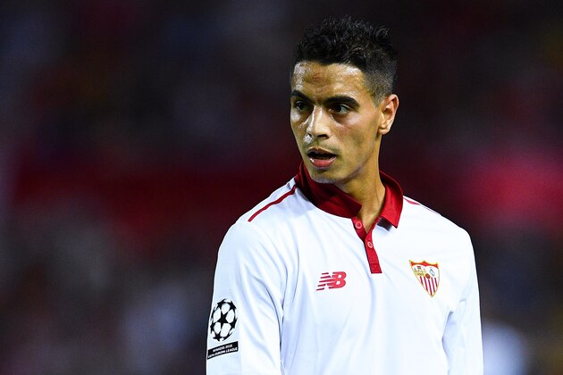 SEVILLE, SPAIN - SEPTEMBER 27:  Wissam Ben Yedder of Sevilla FC looks on during the UEFA Champions League Group H match between Sevilla FC and Olympique Lyonnais at the Ramon Sanchez-Pizjuan stadium on September 27, 2016 in Seville, Spain .  (Photo by David Ramos/Getty Images)
