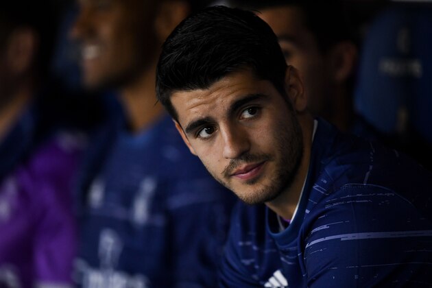 BARCELONA, SPAIN - SEPTEMBER 18:  Alvaro Morata of Real Madrid CF looks on prior to the La Liga match between RCD Espanyol and Real Madrid CF at the RCDE stadium on September 18, 2016 in Barcelona, Spain.  (Photo by David Ramos/Getty Images)