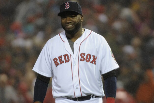 Oct 1, 2016; Boston, MA, USA; Boston Red Sox designated hitter David Ortiz (34) prior to pregame ceremonies in his honor before a game against the Toronto Blue Jays at Fenway Park. Mandatory Credit: Bob DeChiara-USA TODAY Sports Oct 1, 2016; Boston, MA, USA; Boston Red Sox designated hitter David Ortiz (34) prior to pregame ceremonies in his honor before a game against the Toronto Blue Jays at Fenway Park. Mandatory Credit: Bob DeChiara-USA TODAY Sports