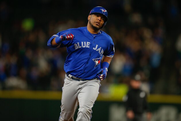 SEATTLE, WA - SEPTEMBER 20: Edwin Encarnacion #10 of the Toronto Blue Jays rounds the bases after hitting a home run against the Seattle Mariners in the eighth inning at Safeco Field on September 20, 2016 in Seattle, Washington. (Photo by Otto Greule Jr/Getty Images) SEATTLE, WA - SEPTEMBER 20: Edwin Encarnacion #10 of the Toronto Blue Jays rounds the bases after hitting a home run against the Seattle Mariners in the eighth inning at Safeco Field on September 20, 2016 in Seattle, Washington. (Photo by Otto Greule Jr/Getty Images)