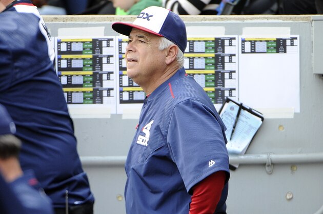 CHICAGO, IL - OCTOBER 02: Rick Renteria #17 of the Chicago White Sox watches the game against the Minnesota Twins during the ninth inning on October 2, 2016 at U. S. Cellular Field in Chicago, Illinois. The Twins won 6-3.(Photo by David Banks/Getty Images)